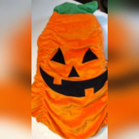 Halloween Pumpkin Jack-O-Lantern Dog Pet Vest Costume Size medium - Picture 2 of 2